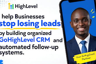 set up gohighlevel CRM, ghl pipelines,ghl automation and appointment booking