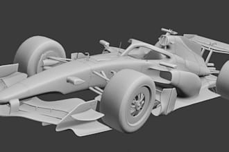 f1 car design sculpt,3d vehicle exterior,bodykits stl,race car,car bodywork,glb