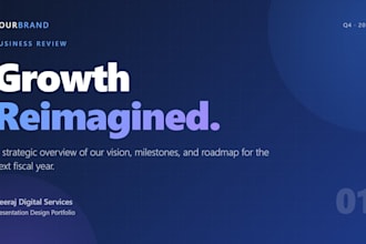 design a professional power point presentation with modern design