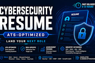 write ats cybersecurity resume for soc analyst jobs