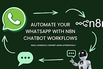 create n8n whatsapp chatbot automation workflow with api integration for busines