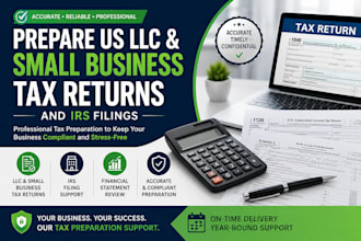 prepare US llc and small business tax returns and irs filings