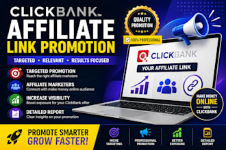 promote your clickbank affiliate link to targeted affiliate marketers