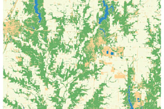 classify your area into 4 land cover classes with accuracy above  90 percent