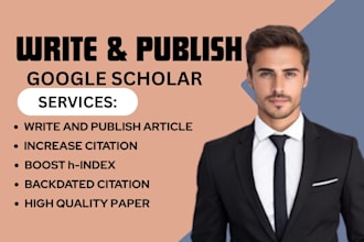 write research articles with citations for google scholar
