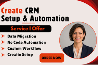 setup creatio no code crm automation flow custom data migration