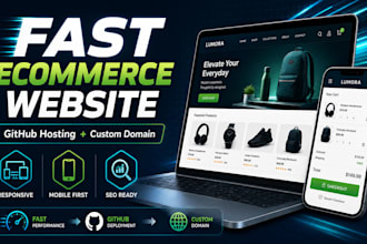 build a fast ecommerce website with github hosting and custom domain