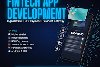 develop fintech apps with nfc, digital wallet, and payment gateway
