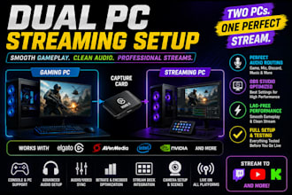 setup dual PC streaming with obs, capture card and audio routing