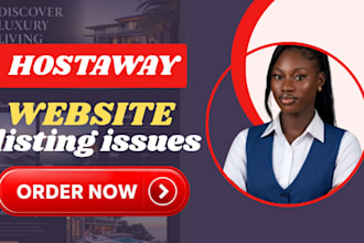 build hostaway website for vacation rental hospitality for businesses listing