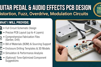 design any audio device electronic low no noise guitar pedal audio effect circui