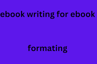kindle ebook writing for ebook formatting