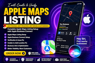 create and verify apple maps business listing with apple business connect