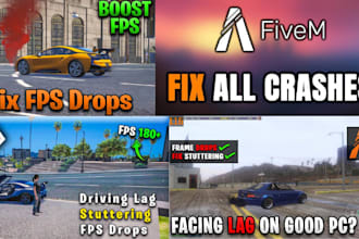 fix lag crashes and broken scripts on your fivem server and optimize it