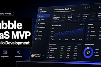 build your saas mvp using bubbleio no code development