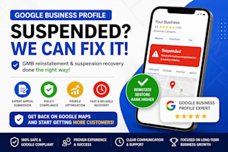 reinstate suspended google business profile fix gmb gbp suspension