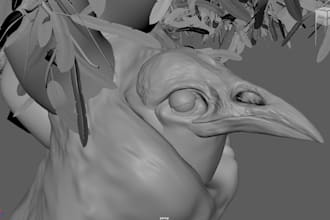 sculpt miniature character for 3d printing