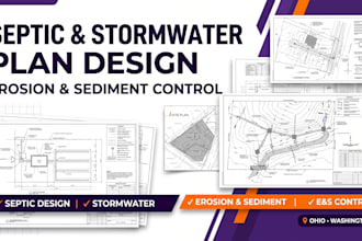 septic and stormwater plan design erosion  sedimentary control ohio washighton