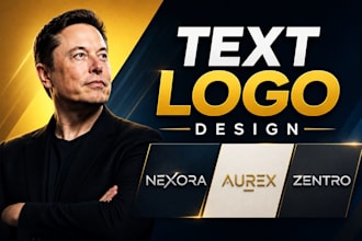 deisgn a unique modern minimalist text logo for your brand