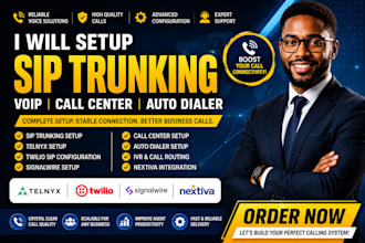 setup sip trunking with telnyx twilio signalwire call center auto dialer nextiva
