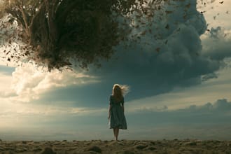 make a photoshop editing, realistic photo manipulation