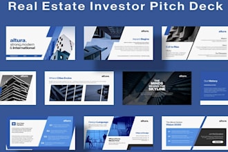 do real estate powerpoint presentation, google slides investor pitch deck design