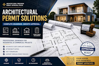 create city permit drawings, architectural plans and construction documents