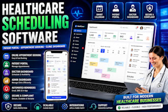 build healthcare scheduling software with patient portal and appointment system