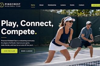 design squarespace pickleball club website  pickleball coach lesson booking