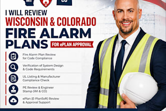 review wisconsin and colorado fire alarm plans for eplan approval