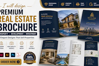 design luxury real estate brochure property flyer and property booklet