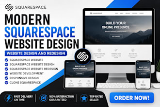 build squarespace website replicate squarespace design, redesign website