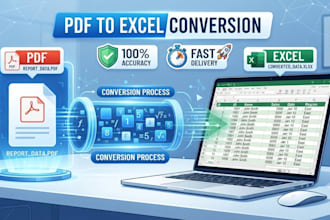 convert PDF to excel, CSV, or word accurately