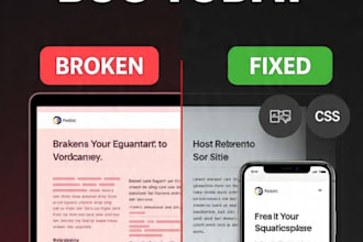 fix squarespace website bugs, CSS, mobile and fluid engine problems