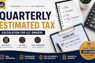 calculate quarterly estimated tax payments for llc owners