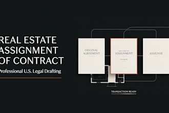 draft a professional US attorney real estate assignment of contract
