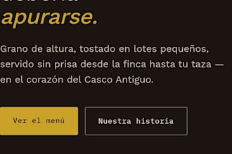 crearé una landing page profesional para tu negocio