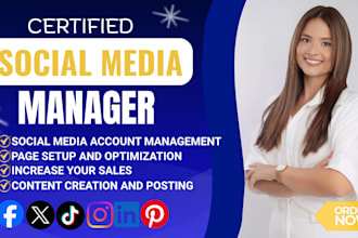 be your social media manager and content creator to increase sales and bookings