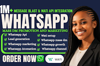do whatsapp mass dm, api integration for bulk messaging and marketing automation