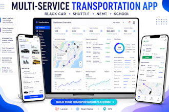 build transportation booking app with driver and admin panel
