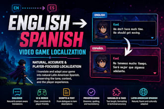translate and localize your video game into spanish