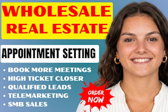do wholesale real estate cold calling lead generation sales appointment setter