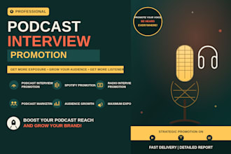 promote your podcast interview on spotify radio and youtube podcasts