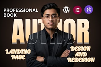 design author website, book author website, ebook website, author landing page