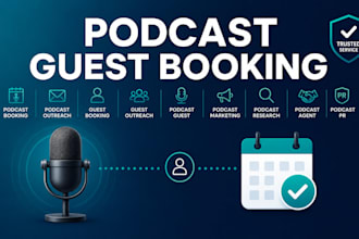 do podcast guest booking and outreach for you