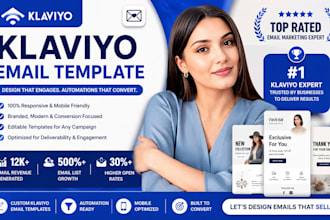 design klaviyo email template for email marketing and shopify
