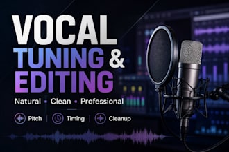 professionally tune and edit your vocals