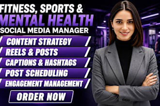 be your fitness, sports and healthcare social media marketing manager