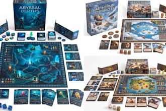 design board game card game rule book tabletop games card box tarot card games