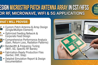 design microstrip patch antenna array in cst hfss for rf microwave wifi